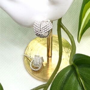 Classic .925 Sterling Silver Knot Stud Earrings